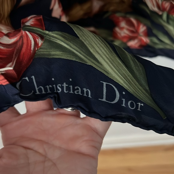 Christian Dior 100% silk scarf - Picture 8 of 8